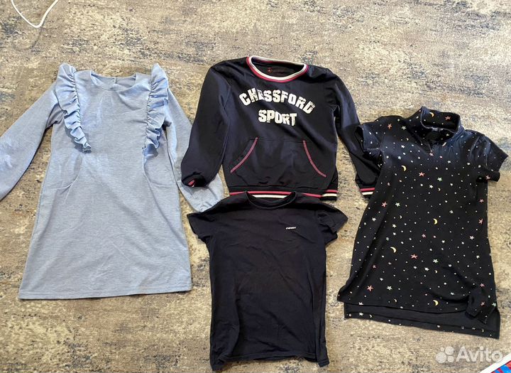 Вещи пакетом для девочки рост 140 146