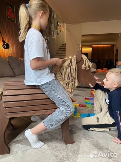 Игровая Фигура для улицы. Деревянная Лошадка