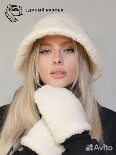 Панама женская зимняя меховая тёплая