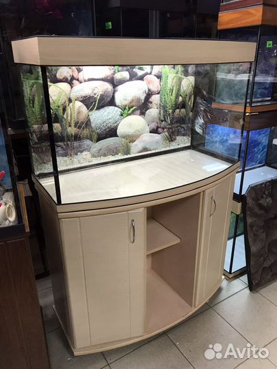 Аквариум 180л панорамный. Новый.7 цветов. Гарантия
