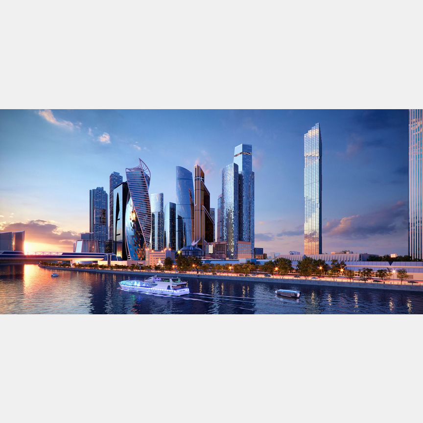 1-к. квартира, 54,4 м², 29/85 эт.