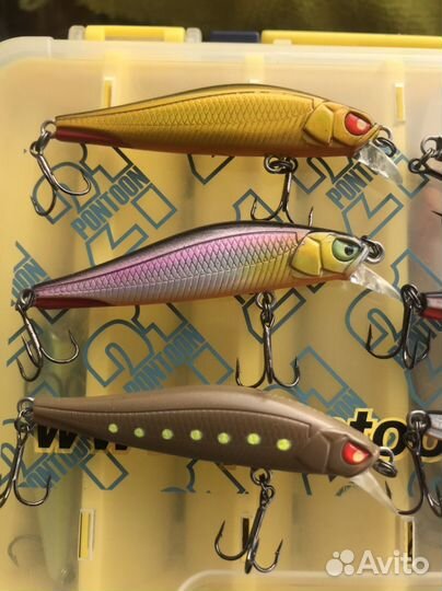 Воблеры lucky john basara 56 попперы YO zuri 50