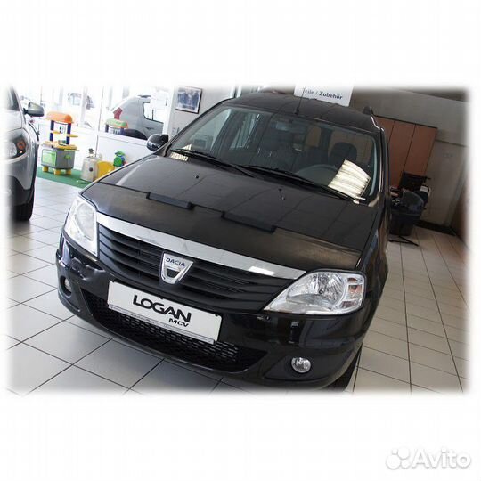 Дефлектор капота Renault Logan 1