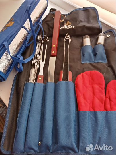 Набор фартук для шашлыка+коврик