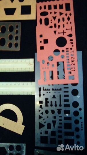 Канцелярские чертежный инструмент СССР 16предм)