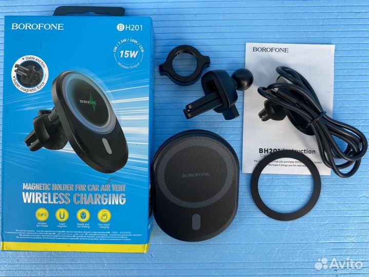 Беспроводная зарядка для авто устройство Borofone