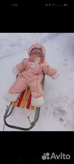 Зимний комбинезон для девочки