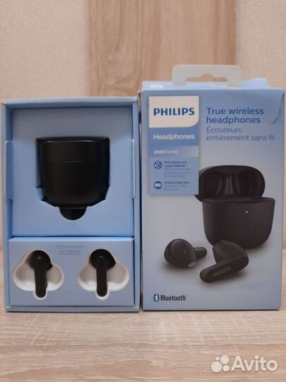 Беспроводные наушники TWS Philips TAT2236 чёрные
