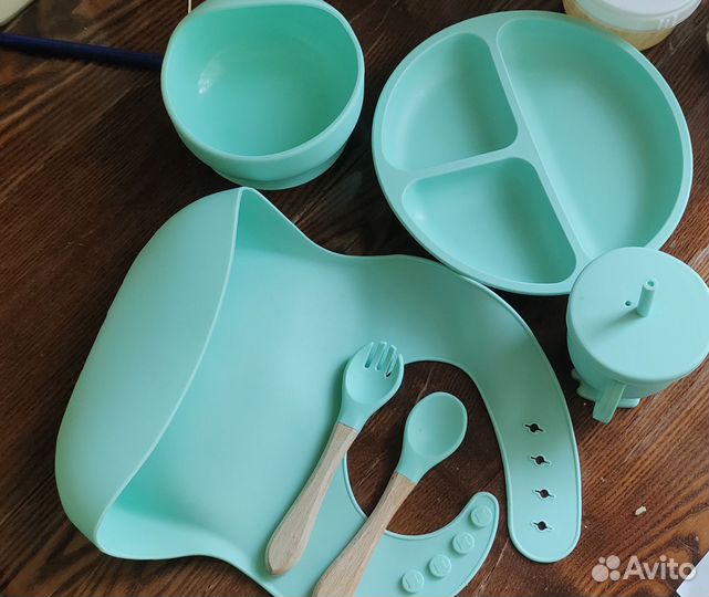Силиконовые посуда детские