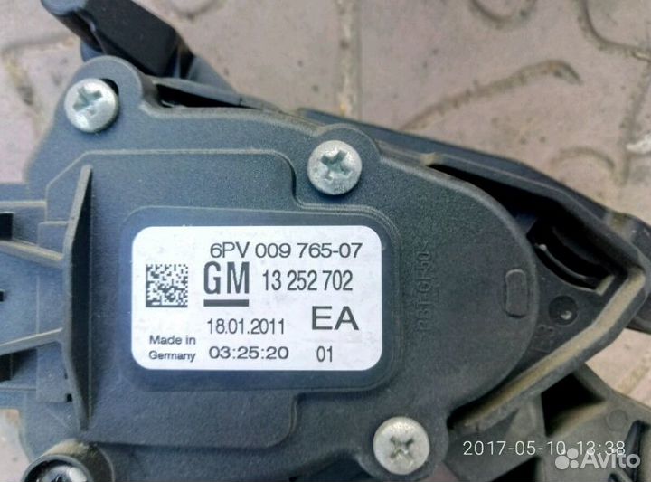 Педаль газа опель астра j 2011 г