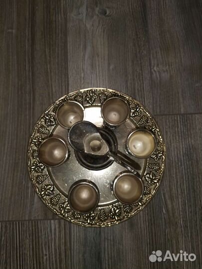 Набор графин и 6 рюмок на подносе