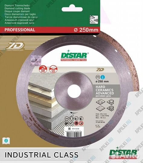 Алмазный диск Distar 250x1.6 Hard Ceramics Advance