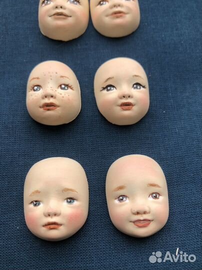 Личики для ватных игрушек