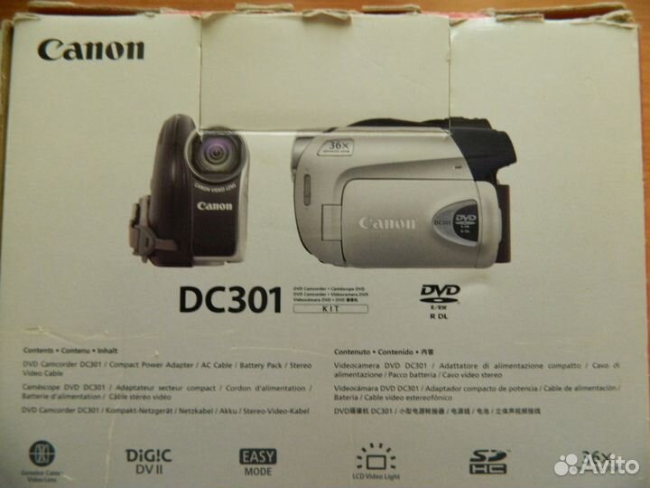 Видеокамера Canon DC301