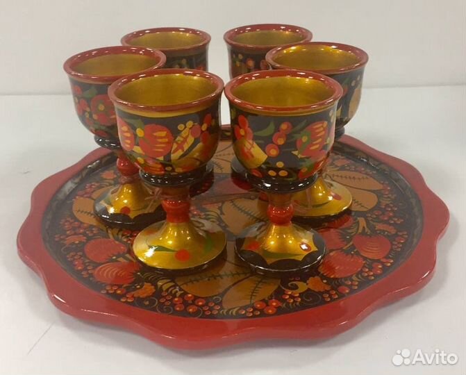 Посуда. Кружки. Хохлома