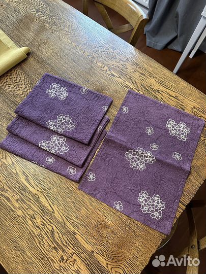 Салфетки сервировочные zara home 4 шт хлопок