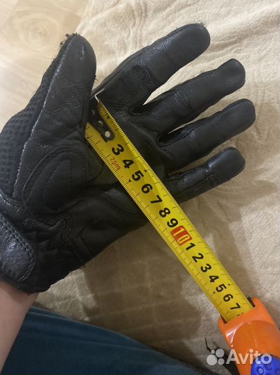 Мотоперчатки кожаные