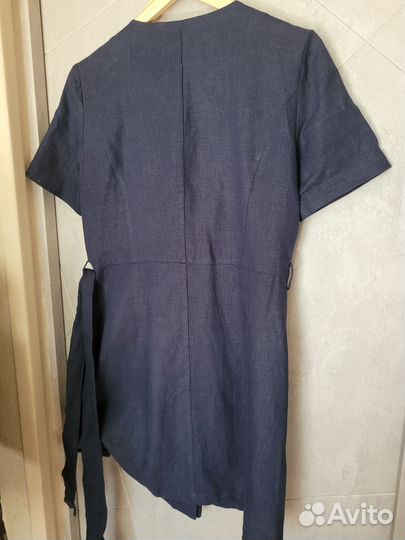 Льняное платье mango