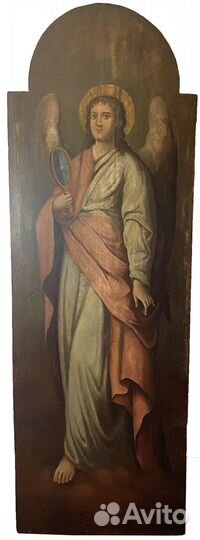 Огромная икона Гавриил Архангел 19 век