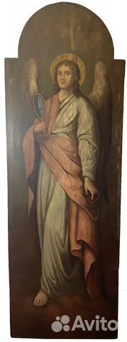 Огромная икона Гавриил Архангел 19 век