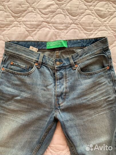 Джинсы мужские benetton новые 32