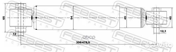 Амортизатор задний nissan qashqai 06-13 0265092