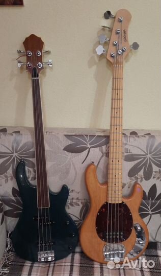 Бас гитары 2шт Pro Stagg 4-5 Струн Электро Джаз
