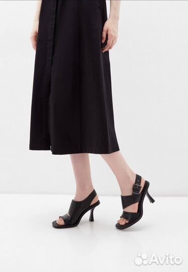 Босоножки черные 37р Эконика оригинал новые