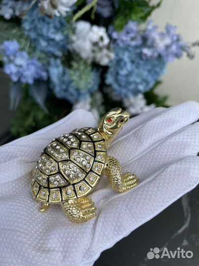 Декоративная статуэтка шкатулка черепаха