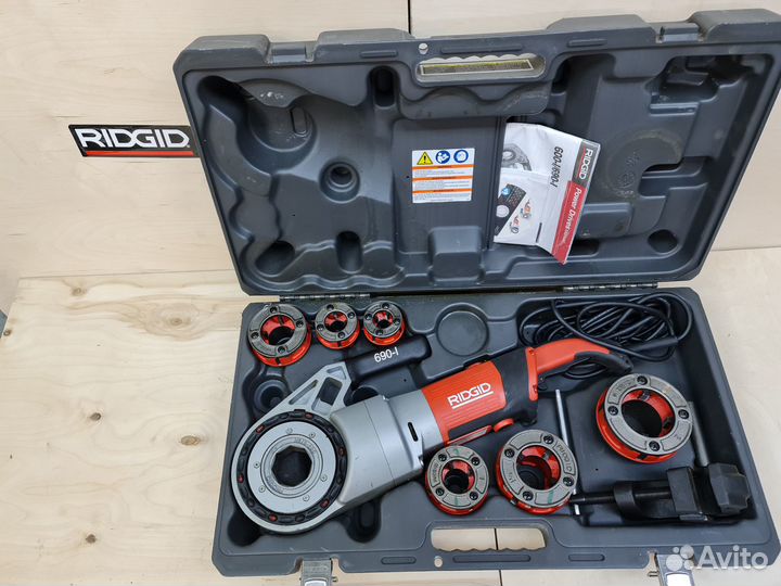 Клупп электрический резьбонарезной ridgid 690-I