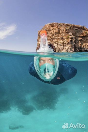 Полнолицевая маска для сноркелинга