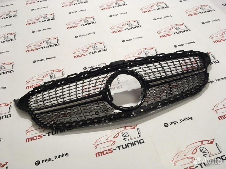 Решётка Mercedes W205 Рест Diamond Black П/К