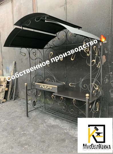 Кованые мангалы с крышей