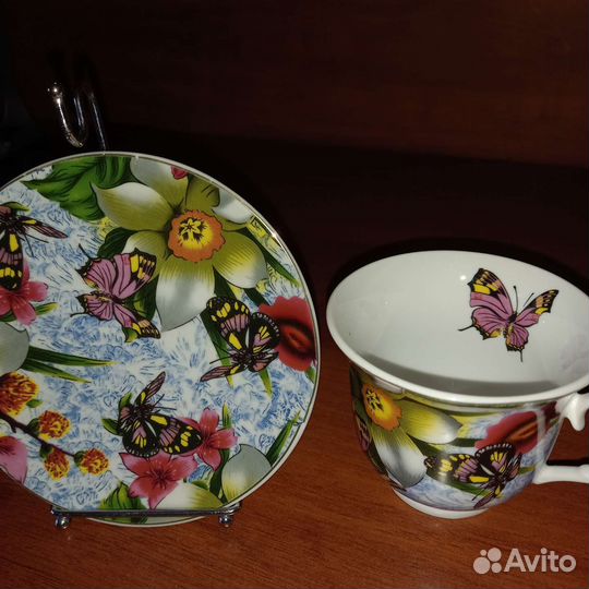 Фарфоровая чайная пара