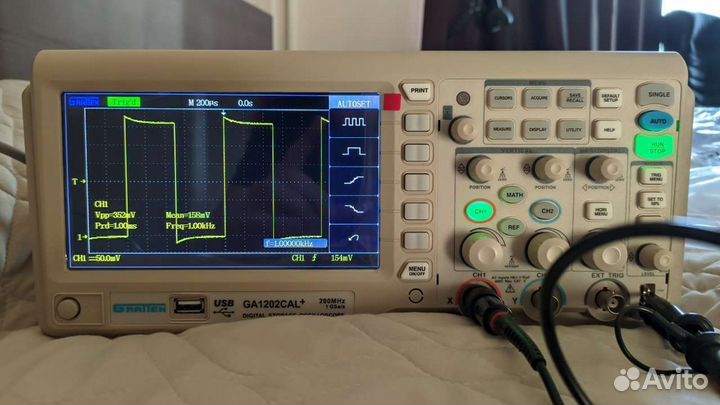Цифровой осциллограф Atten (Gratten) ga1202cal+