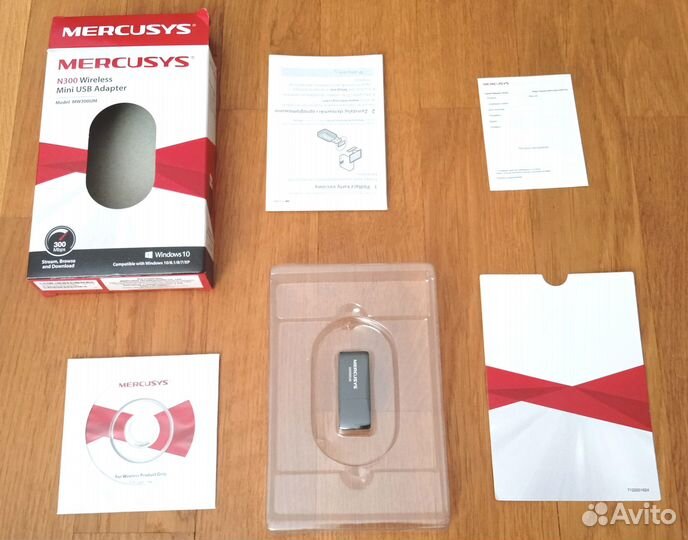 Wi-Fi адаптер для пк Mercusys mw300um