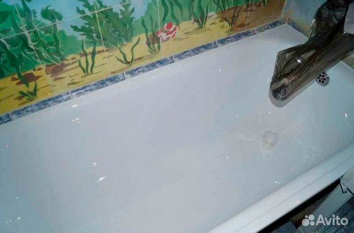 Реставрация ванн наливным акрилом от мастера