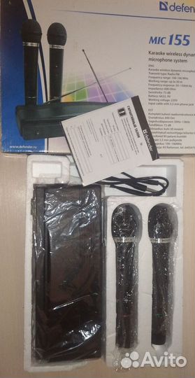 Безпроводные микрофоны караоке defender mic155