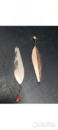 Блесна зимняя Маролистик 50 sivs воронежская(Ручна