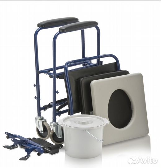 Кресло-каталка с санитарным оснащением Армед