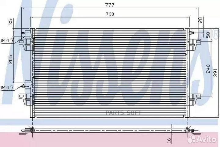 Радиатор кондиционера renault clio RS V6 (1998) 3