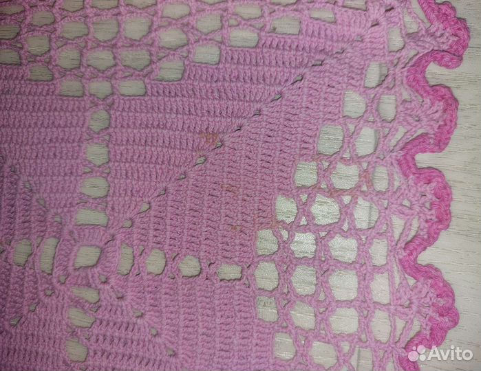 Салфетка, вязаная крючком. 46,5х19 см