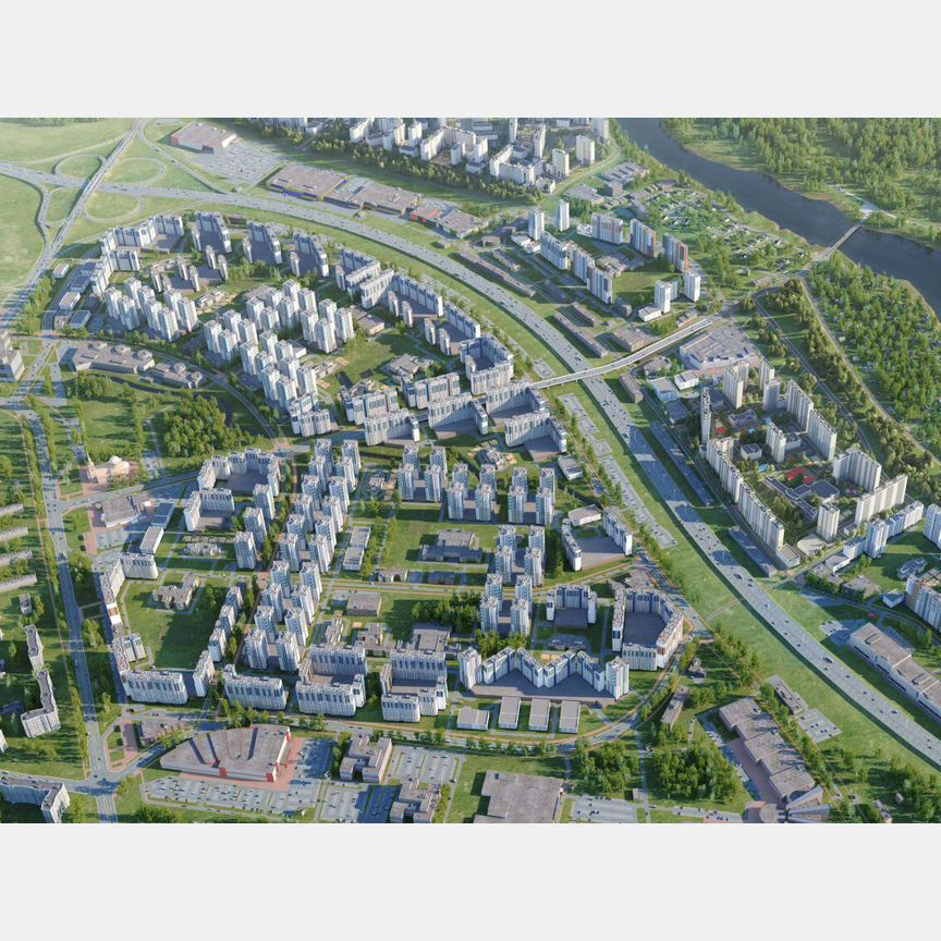 2-к. квартира, 54,1 м², 5/21 эт.