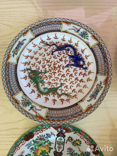 Винтаж фарфор китайские тарелки