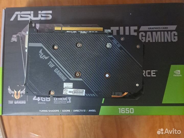 Видеокарта Asus GTX 1650 TUF Gaming OC