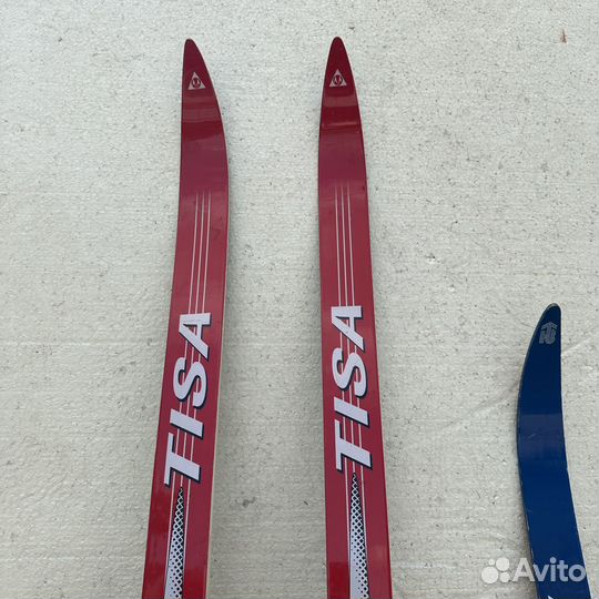 Лыжи беговые с ботинками и палками