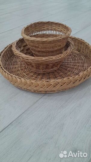 Плетеные корзинки для хранения из лозы