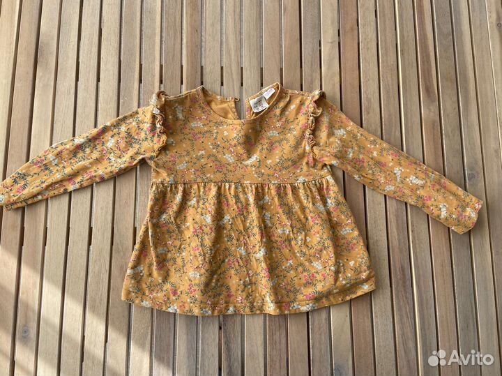 Блузка zara для девочки 98