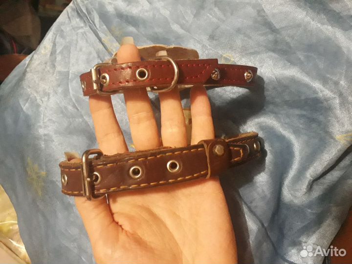 Ошейники д/собак кожа