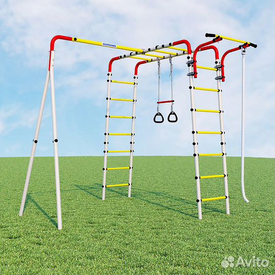 Спорткомплекс Весёлая лужайка с качелями